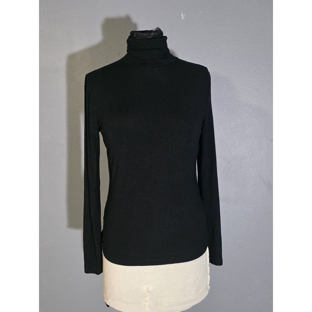 Lauren Ralph Lauren Cowl Neck Sweater Black Sz M